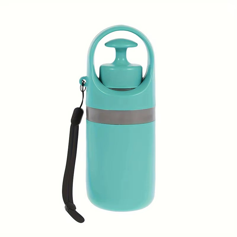 Portable Dog Waste Management Tool with Built-In Garbage Bag and No-Touch Design