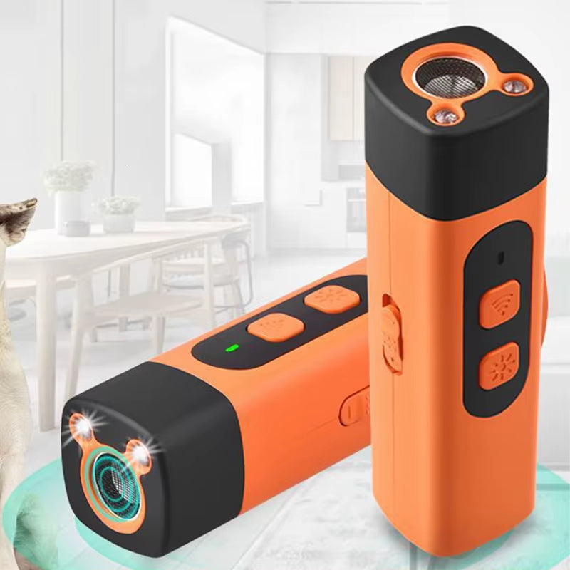 Ultrasonic Dog Repellent: BarkShield Pro with HD Display and LED Flashlight
