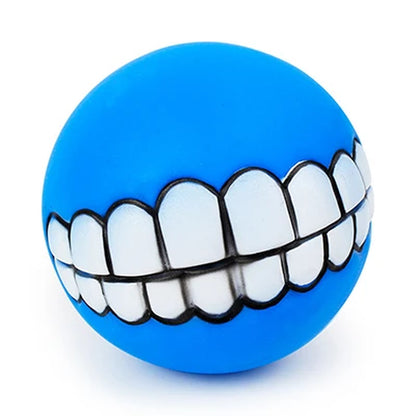 Interactive Silicone Pet Toy Ball for Dogs and Cats - Chew Treat Holder and Tooth Cleaning Squeaker for Training and Play