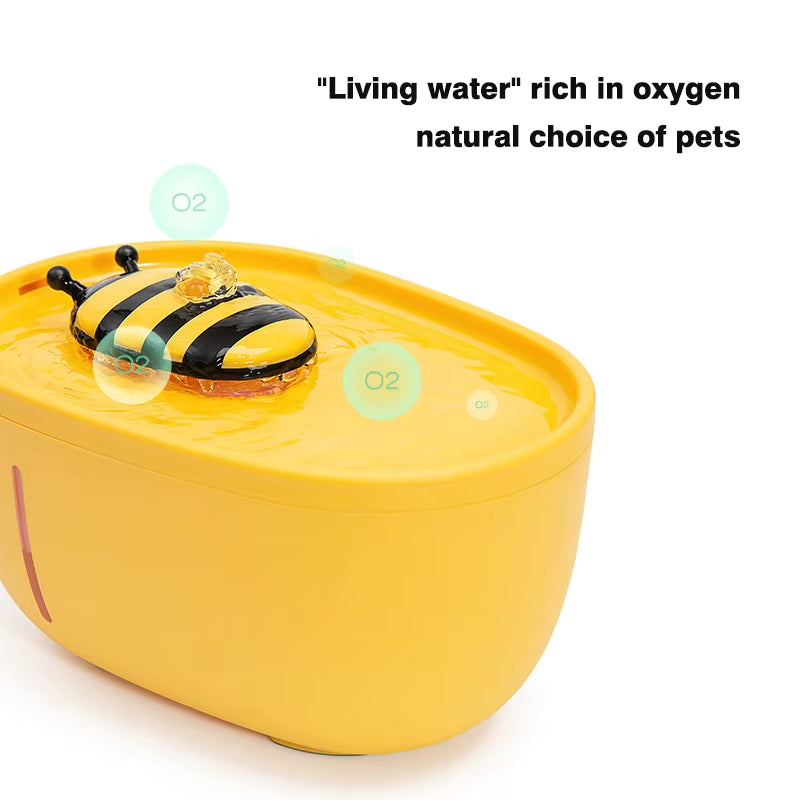 Automatic Cat Water Fountain with USB Electric Filter, 2L Capacity, Silent Recirculating Water Dispenser for Cats and Dogs