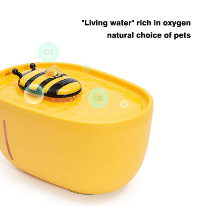 Automatic Cat Water Fountain with USB Electric Filter, 2L Capacity, Silent Recirculating Water Dispenser for Cats and Dogs