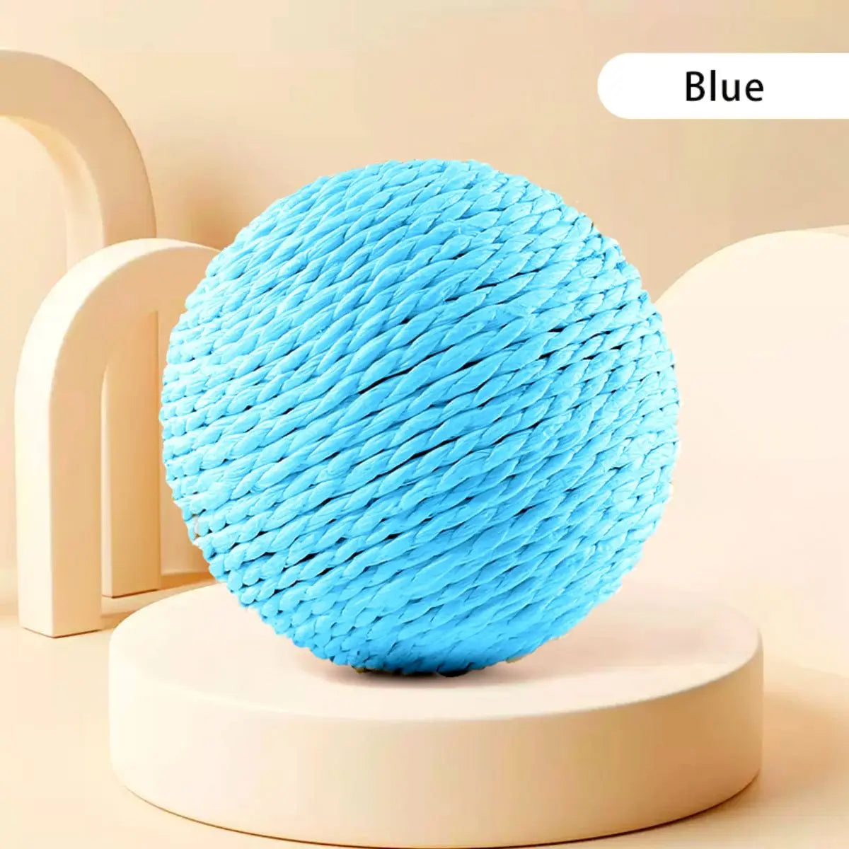 10CM Interactive Sisal Cat Scratching Ball Toy for Dental Care and Playful Engagement