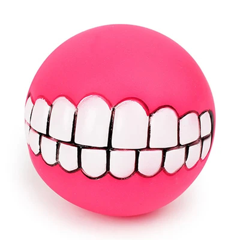 Interactive Silicone Pet Toy Ball for Dogs and Cats - Chew Treat Holder and Tooth Cleaning Squeaker for Training and Play