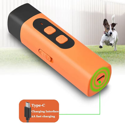 Ultrasonic Dog Repellent: BarkShield Pro with HD Display and LED Flashlight