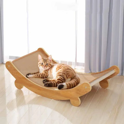 Detachable Wear-Resistant Cat Scratch Board and Multifunctional Sleeping Bed for Kittens