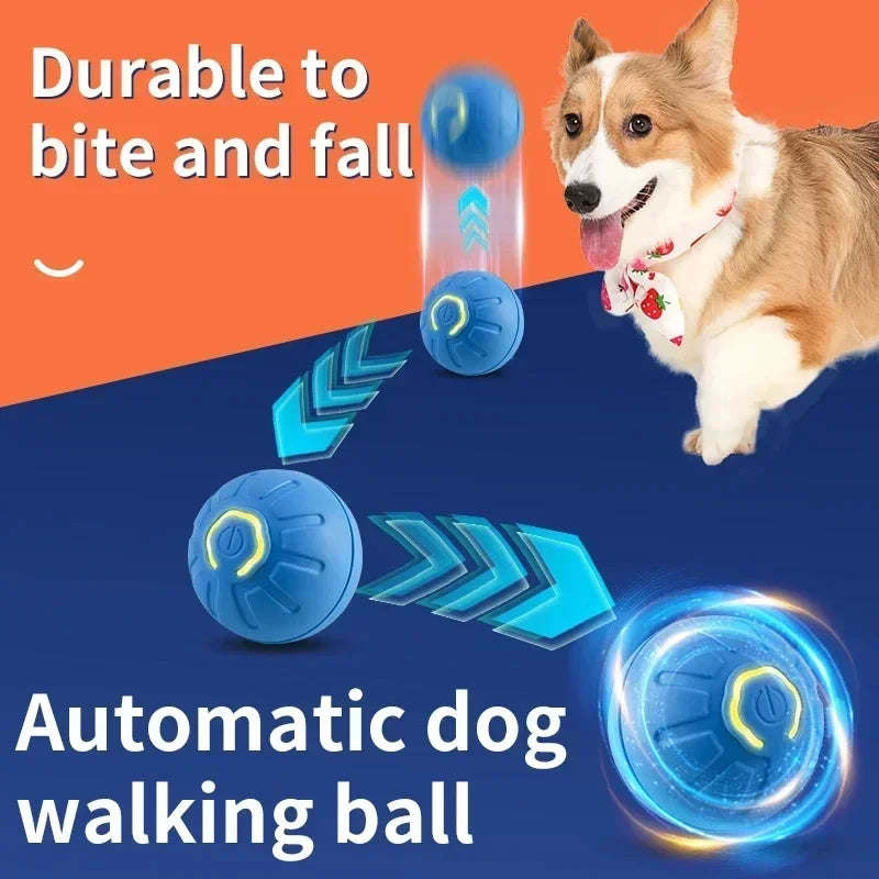 USB Automatic Interactive Dog and Cat Moving Ball Toy for Home and Pool Use