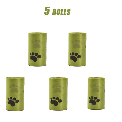 Portable Dog Waste Management Tool with Built-In Garbage Bag and No-Touch Design