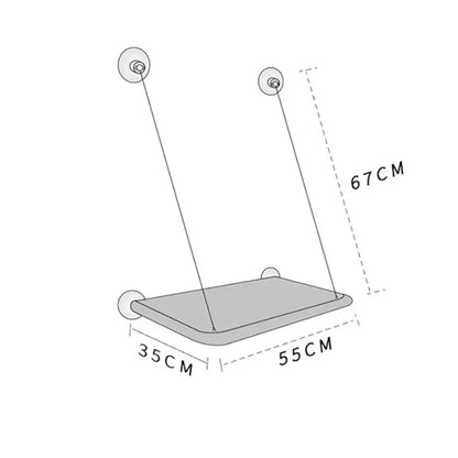 Premium Aerial Cat Hammock - Hanging Bed for Cats and Kittens, Window Seat Nest with 20kg Weight Capacity, Ideal for Climbing and Relaxation