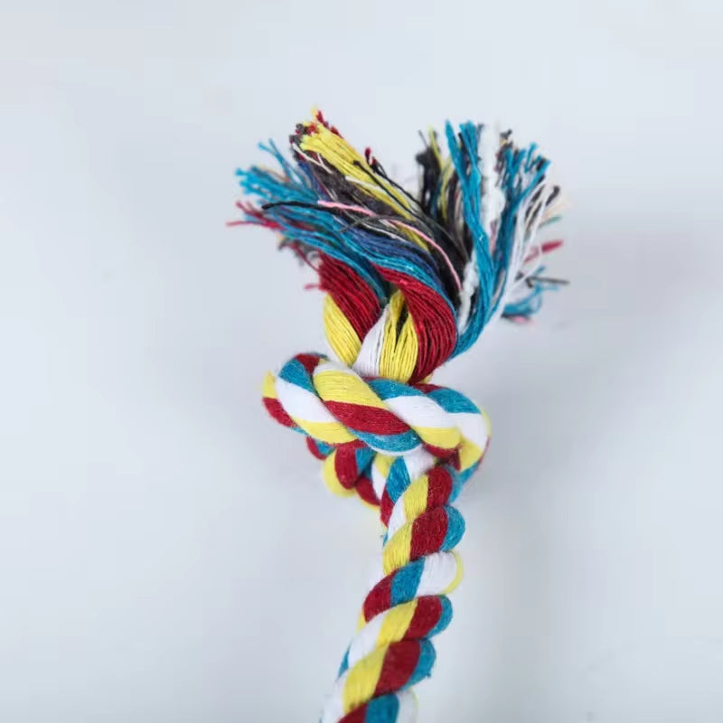 Durable Cotton Knot Rope Chew Toy for Dogs - Molar Cleaning and Dental Health Supplies