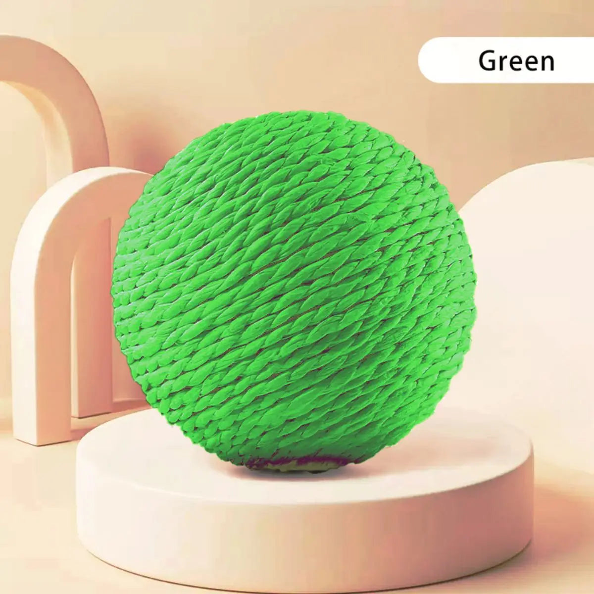 10CM Interactive Sisal Cat Scratching Ball Toy for Dental Care and Playful Engagement
