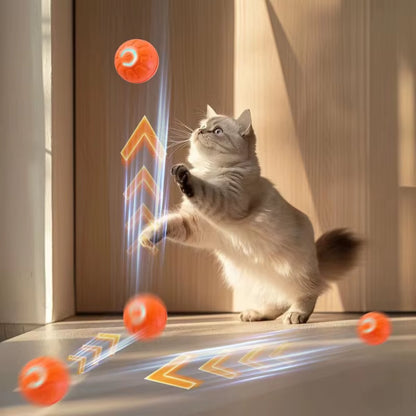 Smart Interactive Dog Toy Ball - Automatic Jumping and Rotating USB Rechargeable Chew Toy for Puppies