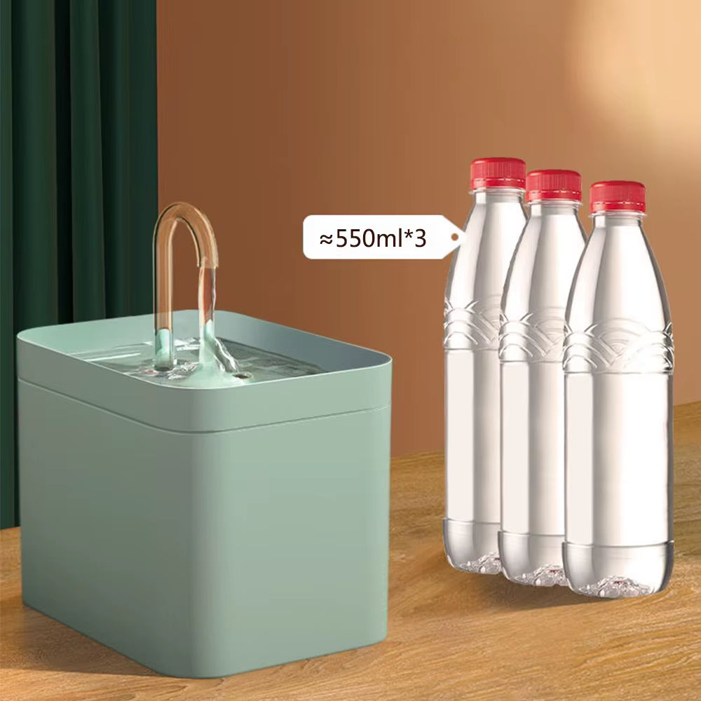 1.5L Automatic Cat Water Fountain with Silent Filtration System for Cats and Dogs