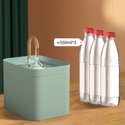 1.5L Automatic Cat Water Fountain with Silent Filtration System for Cats and Dogs