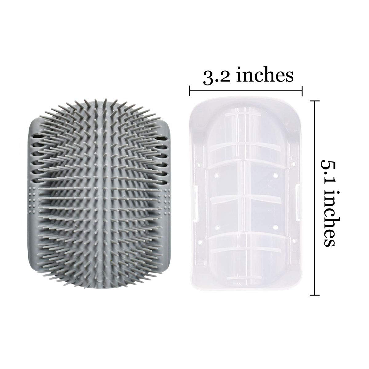 Indulge Your Feline Friends with the 2 Pack Softer Self Groomer - Catnip-Infused Wall Corner Massage Comb for Effortless Grooming and Comfort!