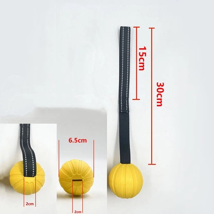 Durable Interactive Dog Toy Balls on Rope for Chewing and Training - EVA Foam, Floats for Small to Large Breeds