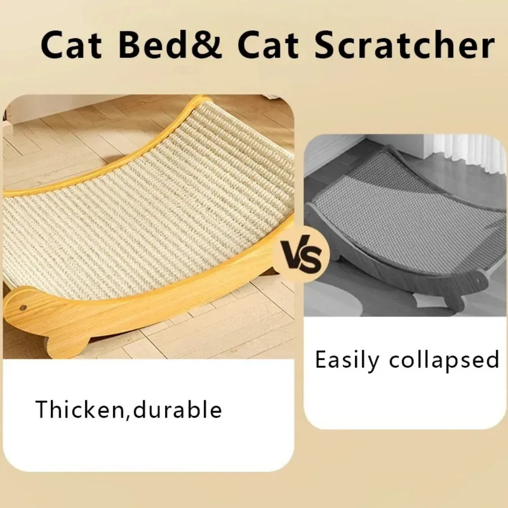 Detachable Wear-Resistant Cat Scratch Board and Multifunctional Sleeping Bed for Kittens