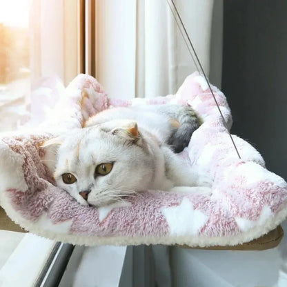 Premium Aerial Cat Hammock - Hanging Bed for Cats and Kittens, Window Seat Nest with 20kg Weight Capacity, Ideal for Climbing and Relaxation