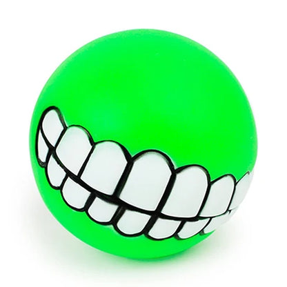 Interactive Silicone Pet Toy Ball for Dogs and Cats - Chew Treat Holder and Tooth Cleaning Squeaker for Training and Play