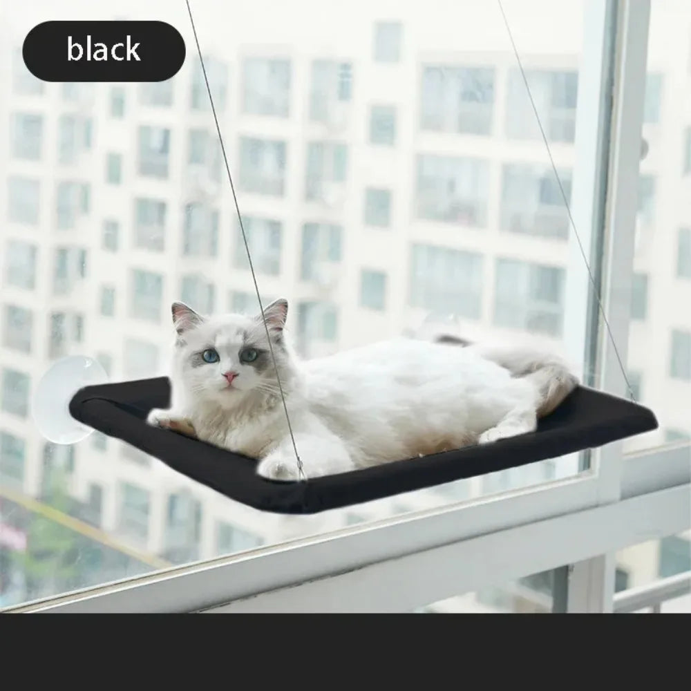 Premium Aerial Cat Hammock - Hanging Bed for Cats and Kittens, Window Seat Nest with 20kg Weight Capacity, Ideal for Climbing and Relaxation