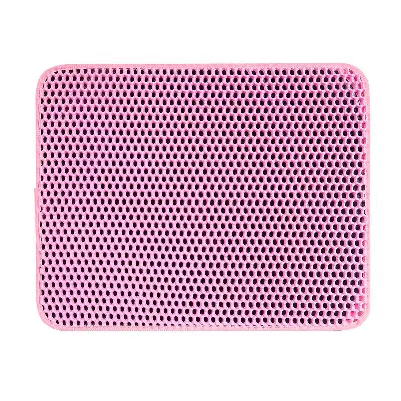 Double Layer Waterproof Cat Litter Mat - Non-Slip Washable Pet Pad for Litter Boxes