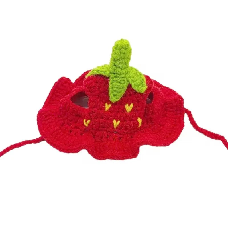 Handcrafted Elastic Woven Cat Hat - Knitted Headwear for Pets, Ideal for Parties and Photo Shoots, Decorative Cat Accessories