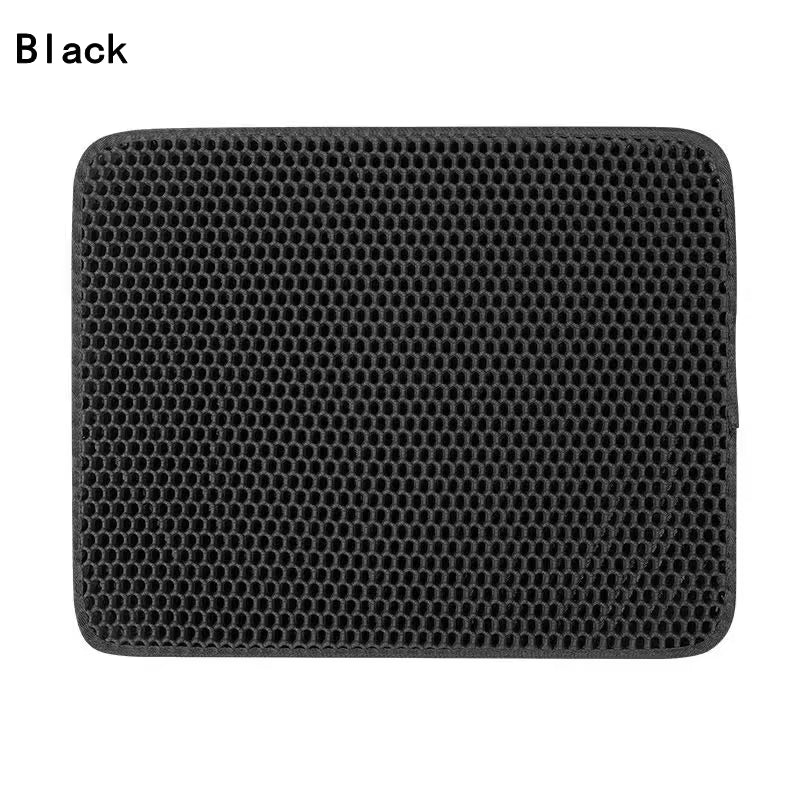 Double Layer Waterproof Cat Litter Mat - Non-Slip Washable Pet Pad for Litter Boxes
